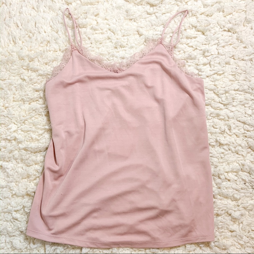 🌸 Blush Lace Trim Cami